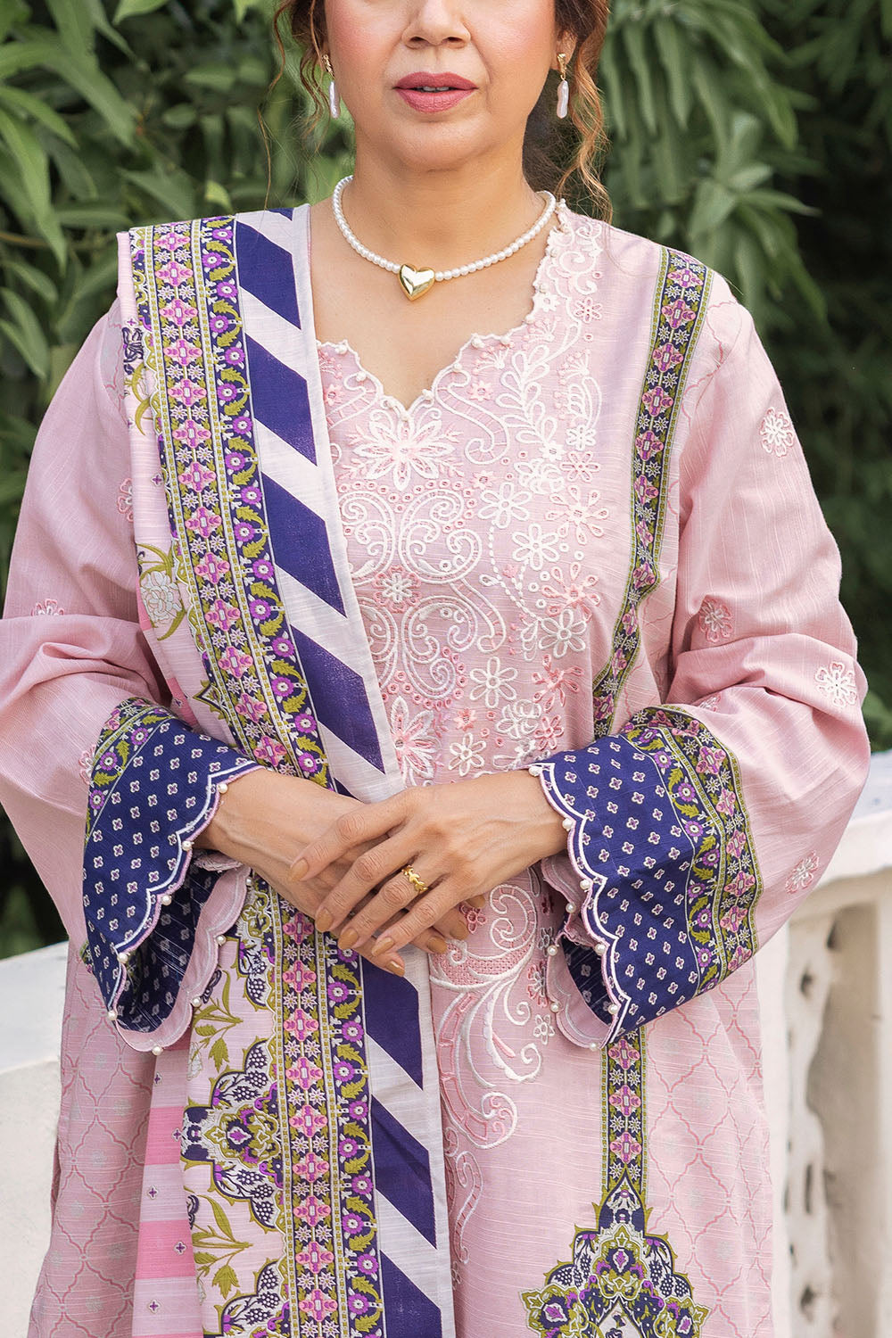 3 Piece Embroidered Khaddar Suit