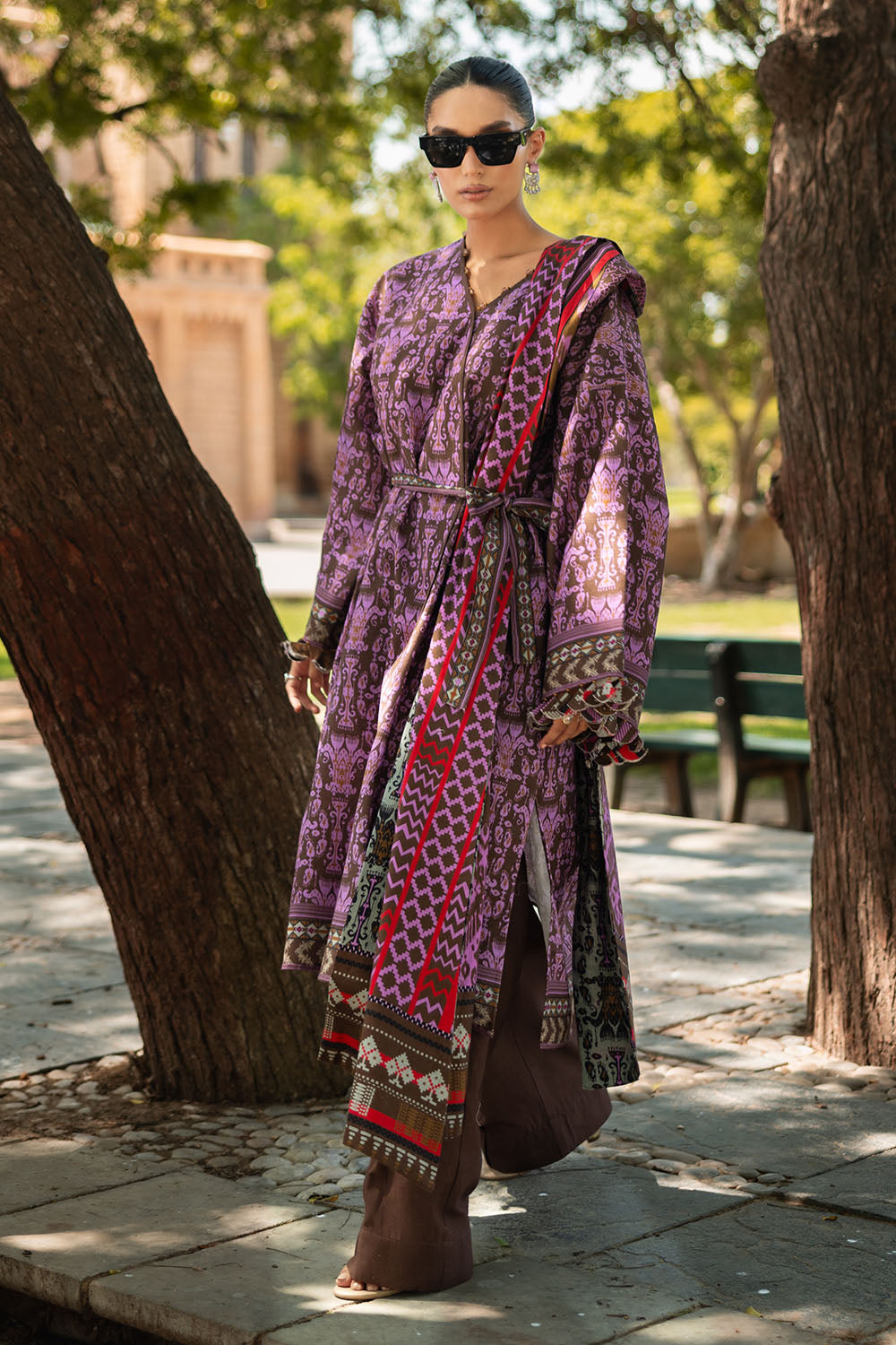 3 Piece Printed Khaddar Suit with Dupatta