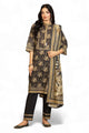 3 Piece Printed Khaddar Suit with Dupatta