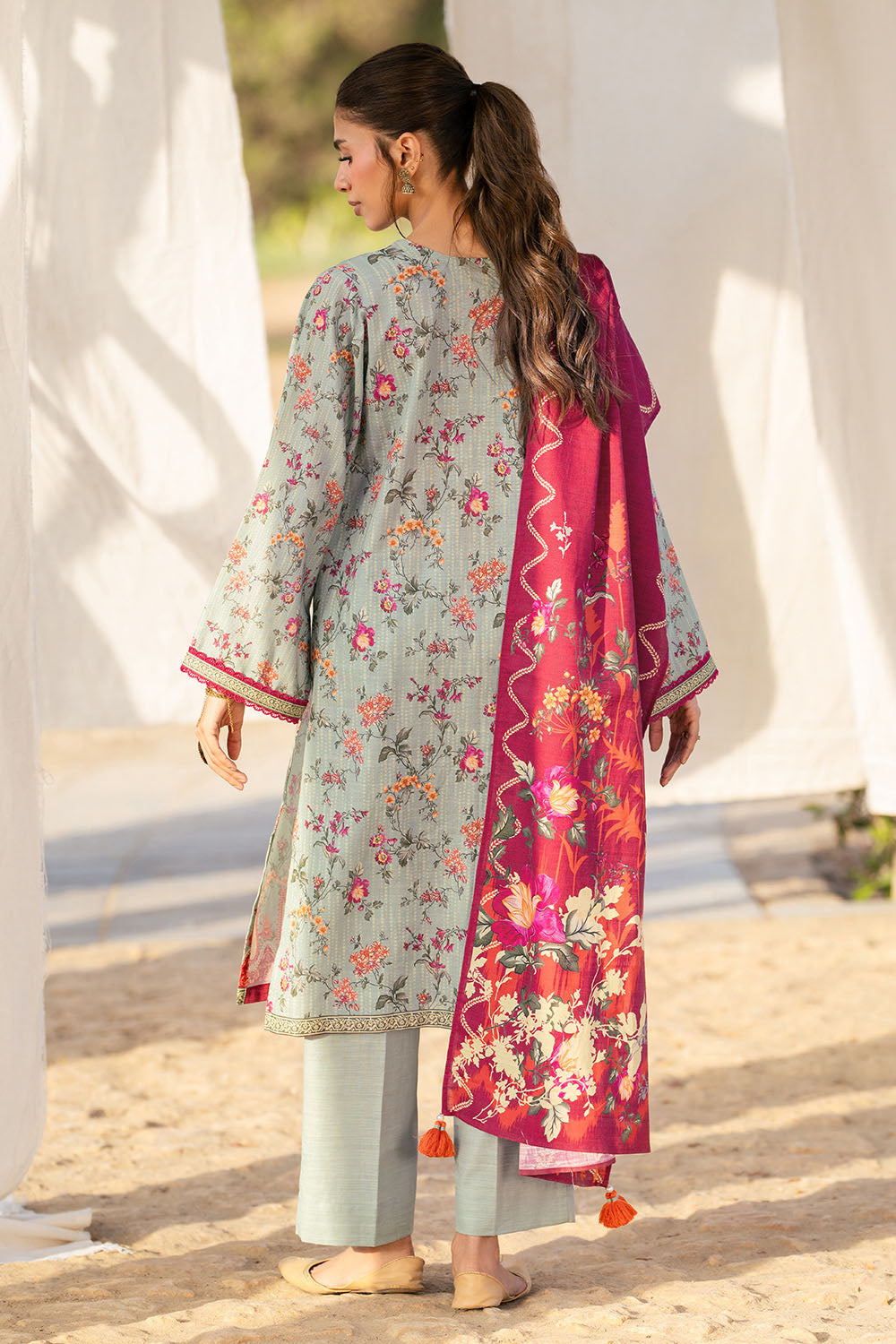 3 Piece Printed Khaddar Suit - W-FB-WCS-26-491796