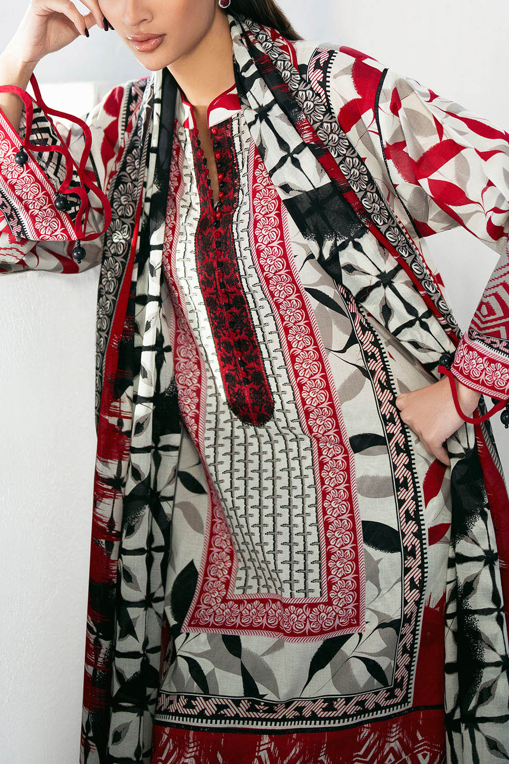 3 Piece Embroidered Printed Lawn Suit
