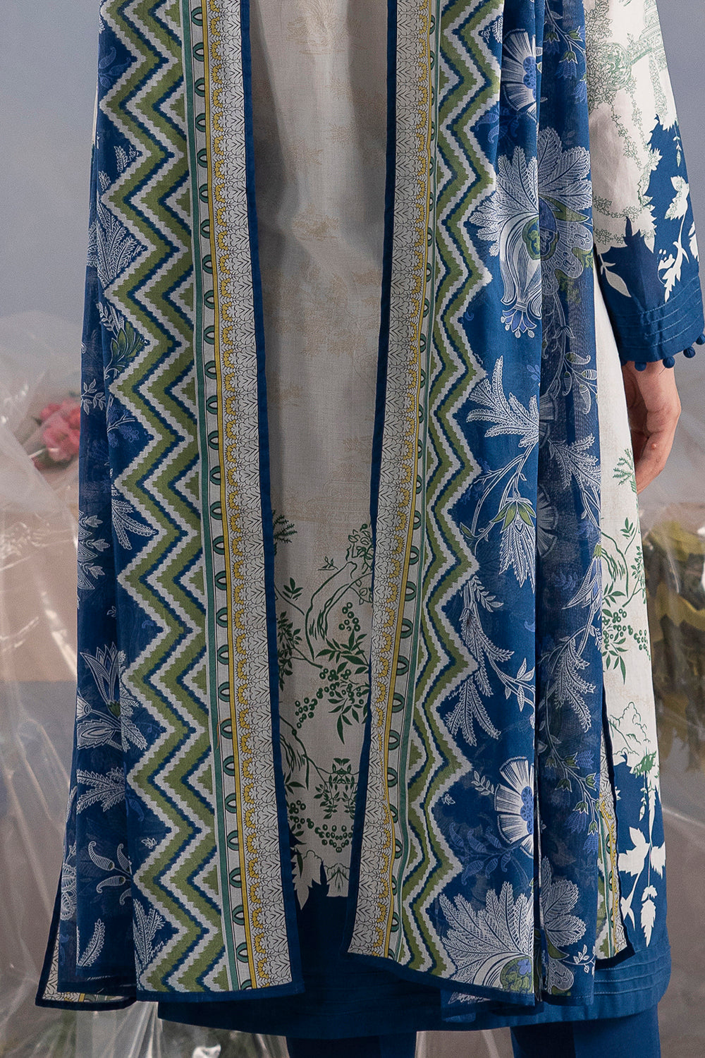 3 Piece Printed Cotton Suit with Printed Lawn Dupatta