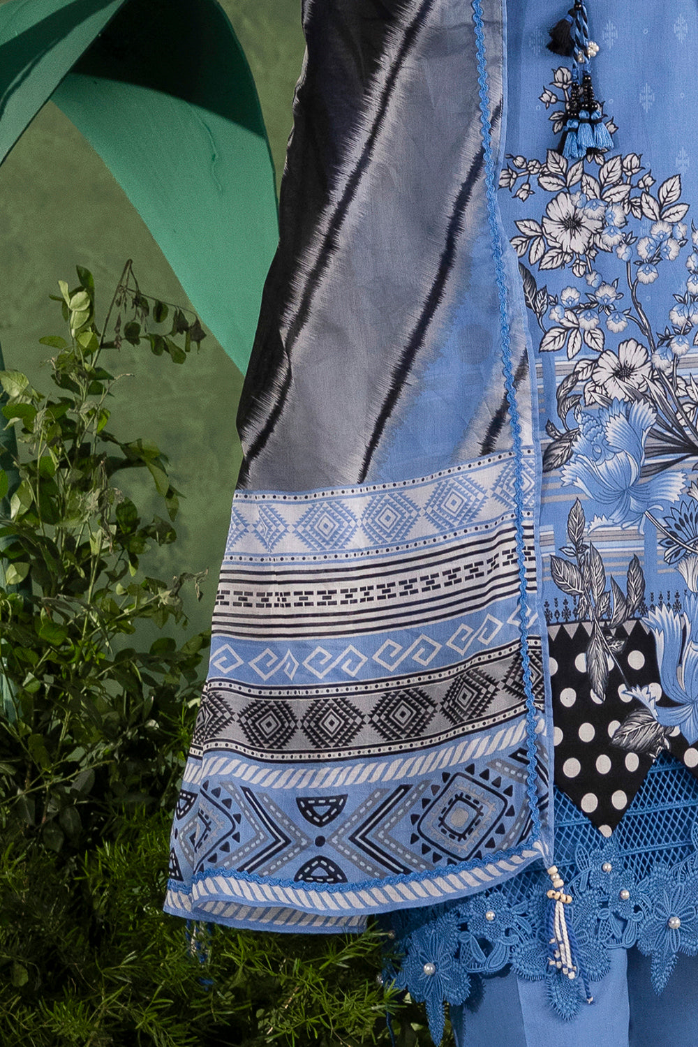 3 Piece Printed Cotton Suit with Printed Lawn Dupatta