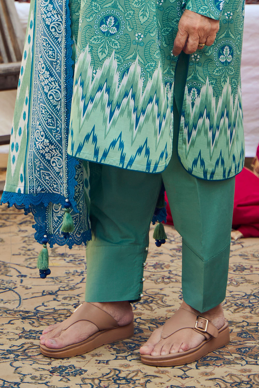 3 Piece Printed Lawn Suit with Dupatta