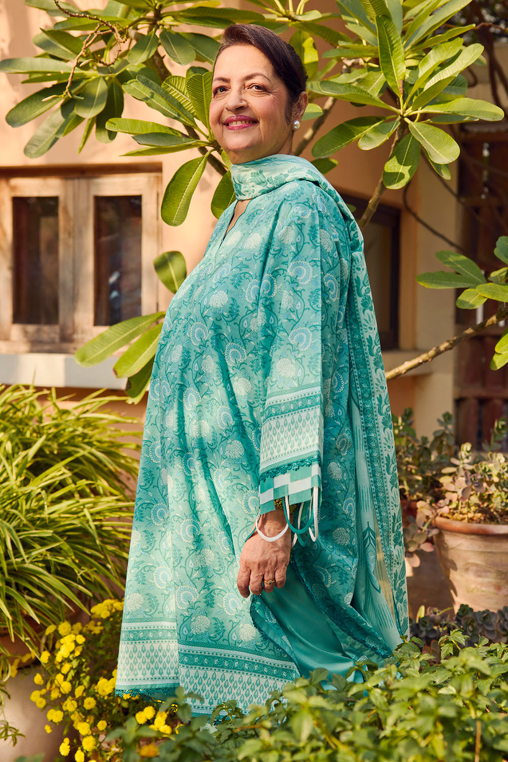 3 Piece Printed Lawn Suit With Dupatta