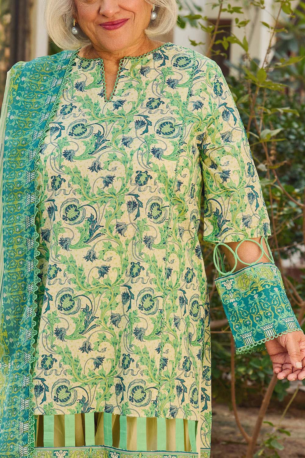 3 Piece Printed Lawn Suit With Dupatta