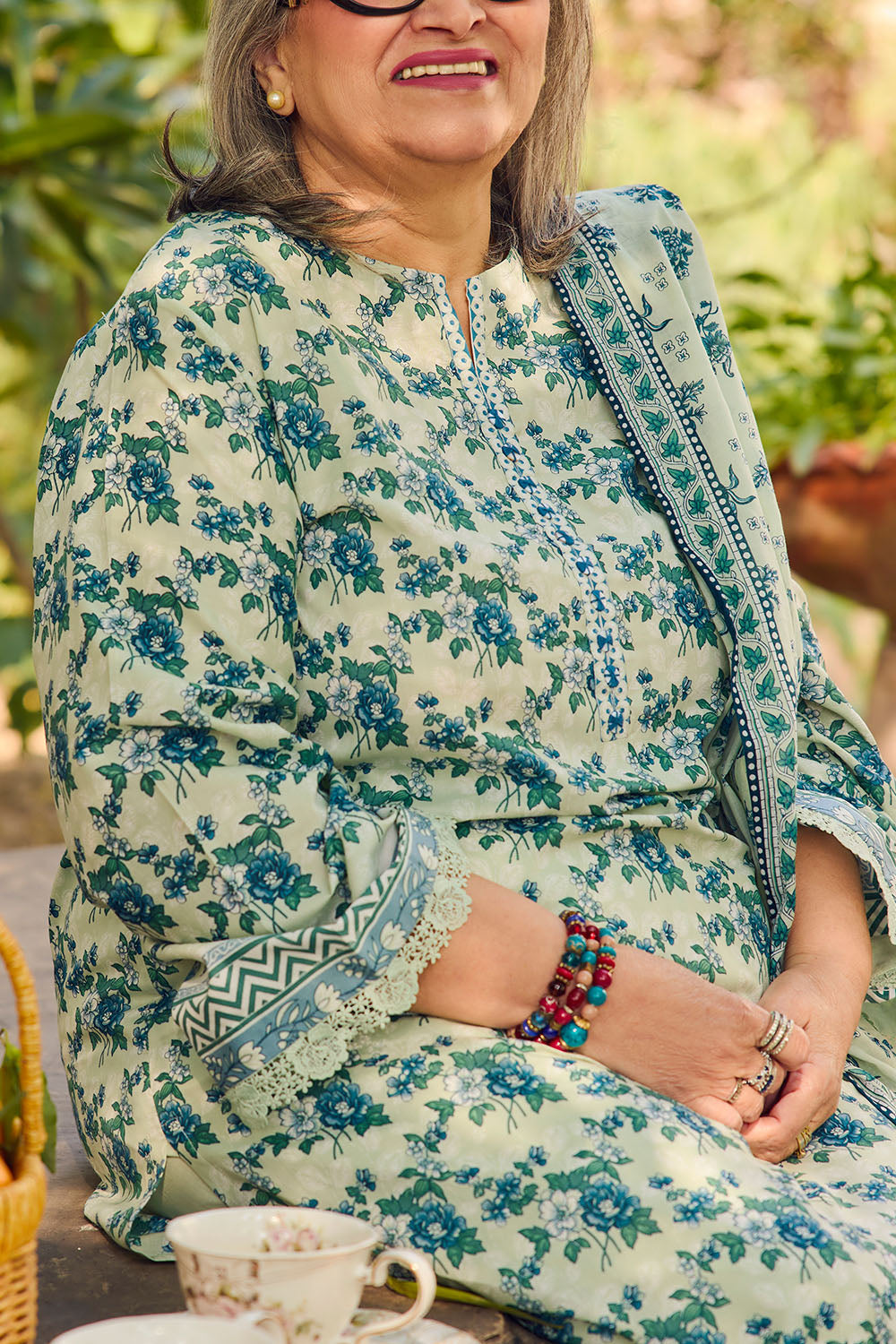 3 Piece Printed Lawn Suit With Dupatta
