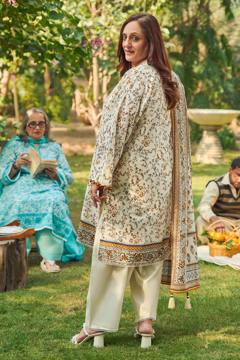 3 Piece Printed Lawn Suit with Dupatta