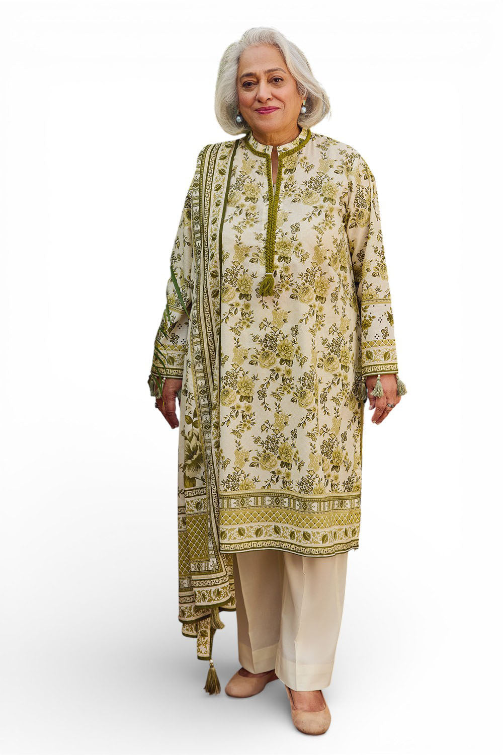 3 Piece Printed Lawn Suit with Dupatta