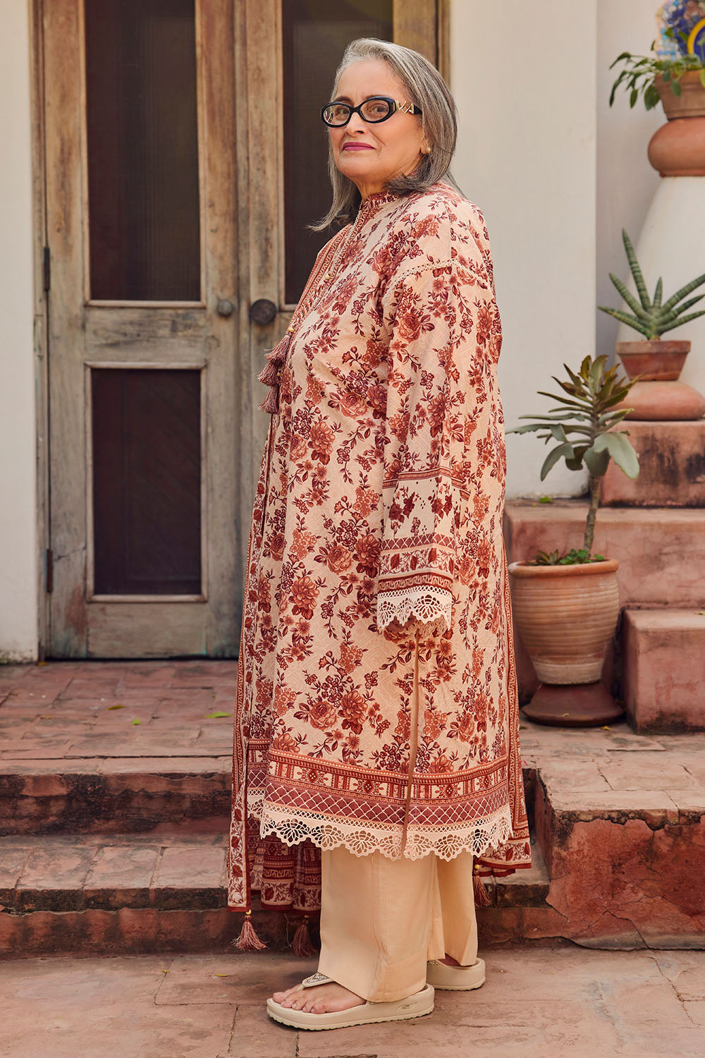 3 Piece Printed Lawn Suit with Dupatta