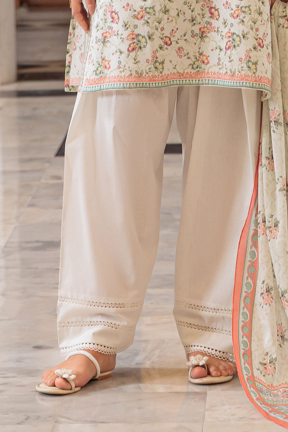 3 Piece Printed Lawn Suit and Dyed Trouser