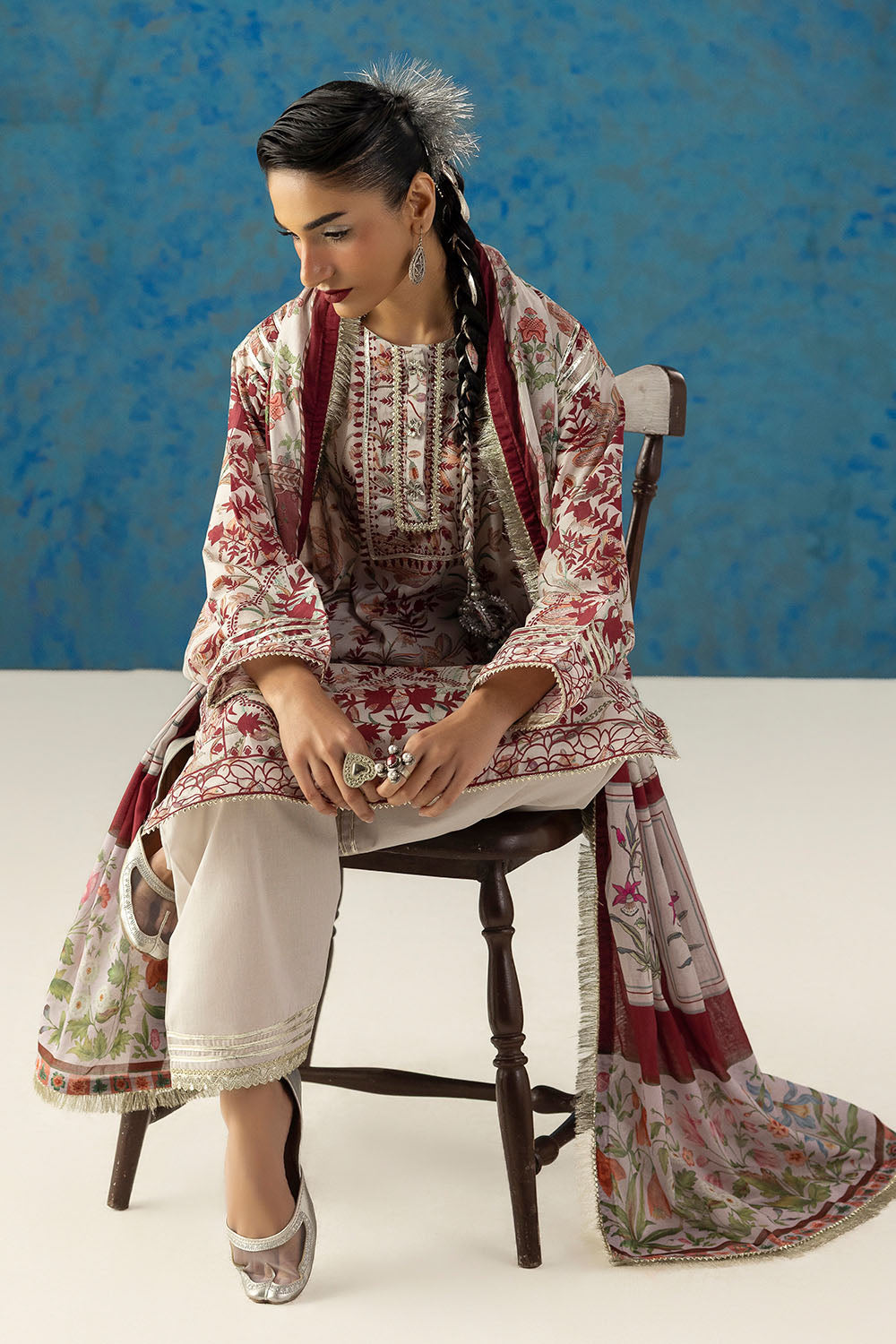 3 Piece Printed Lawn Suit with Dupatta