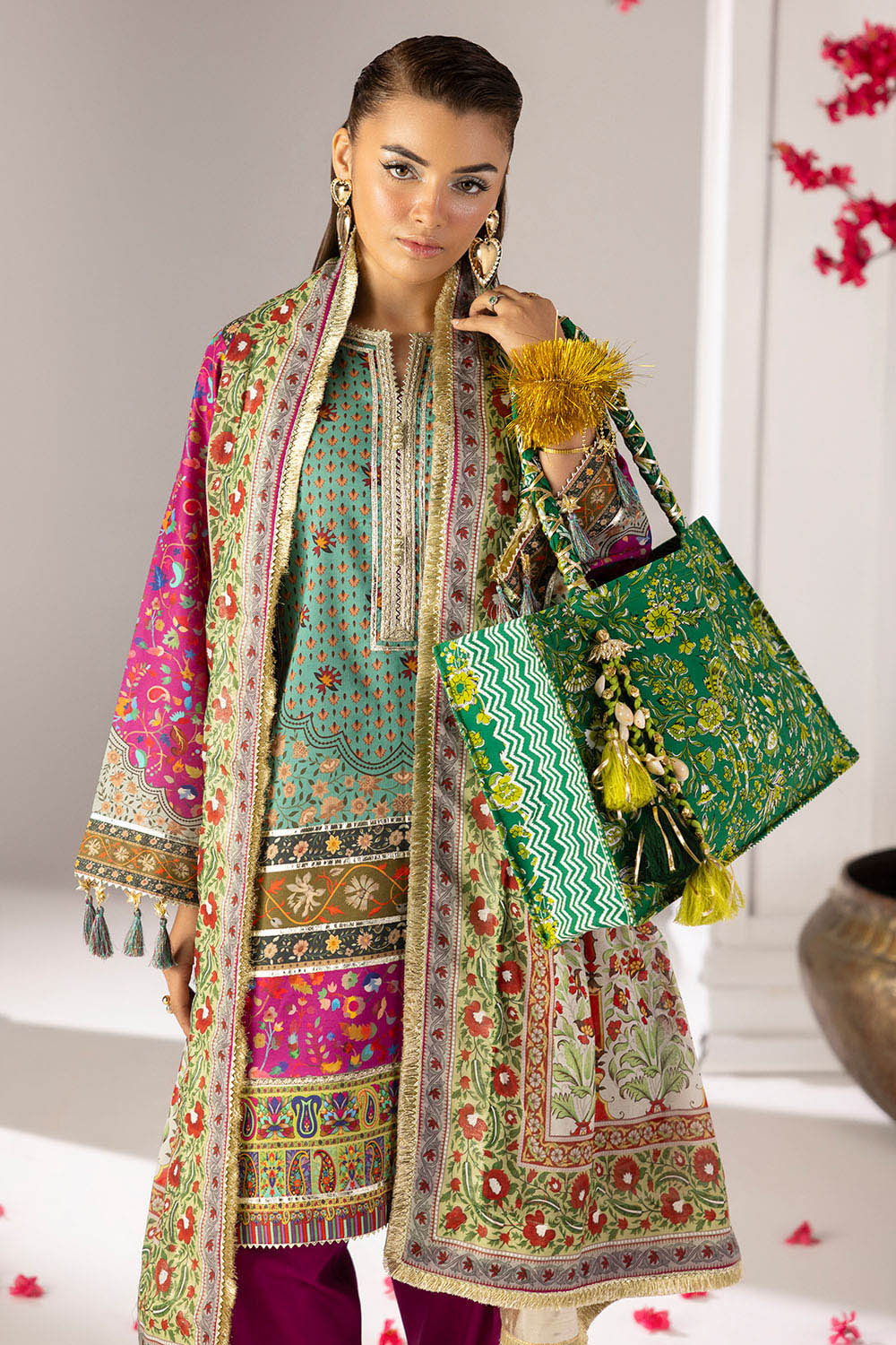 3 Piece Printed Lawn Suit With Dupatta