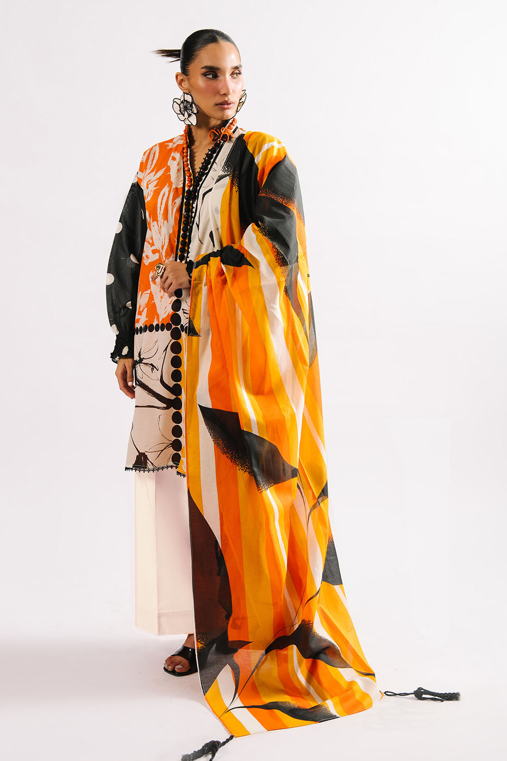 3 Piece Printed Lawn Suit with Dupatta