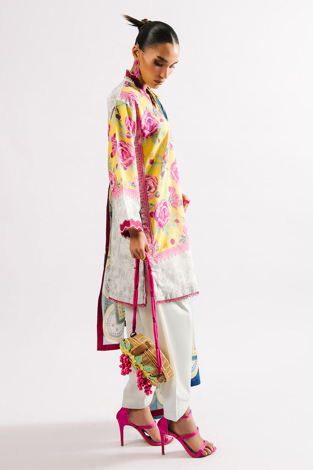 3 Piece Printed Lawn Suit With Dupatta