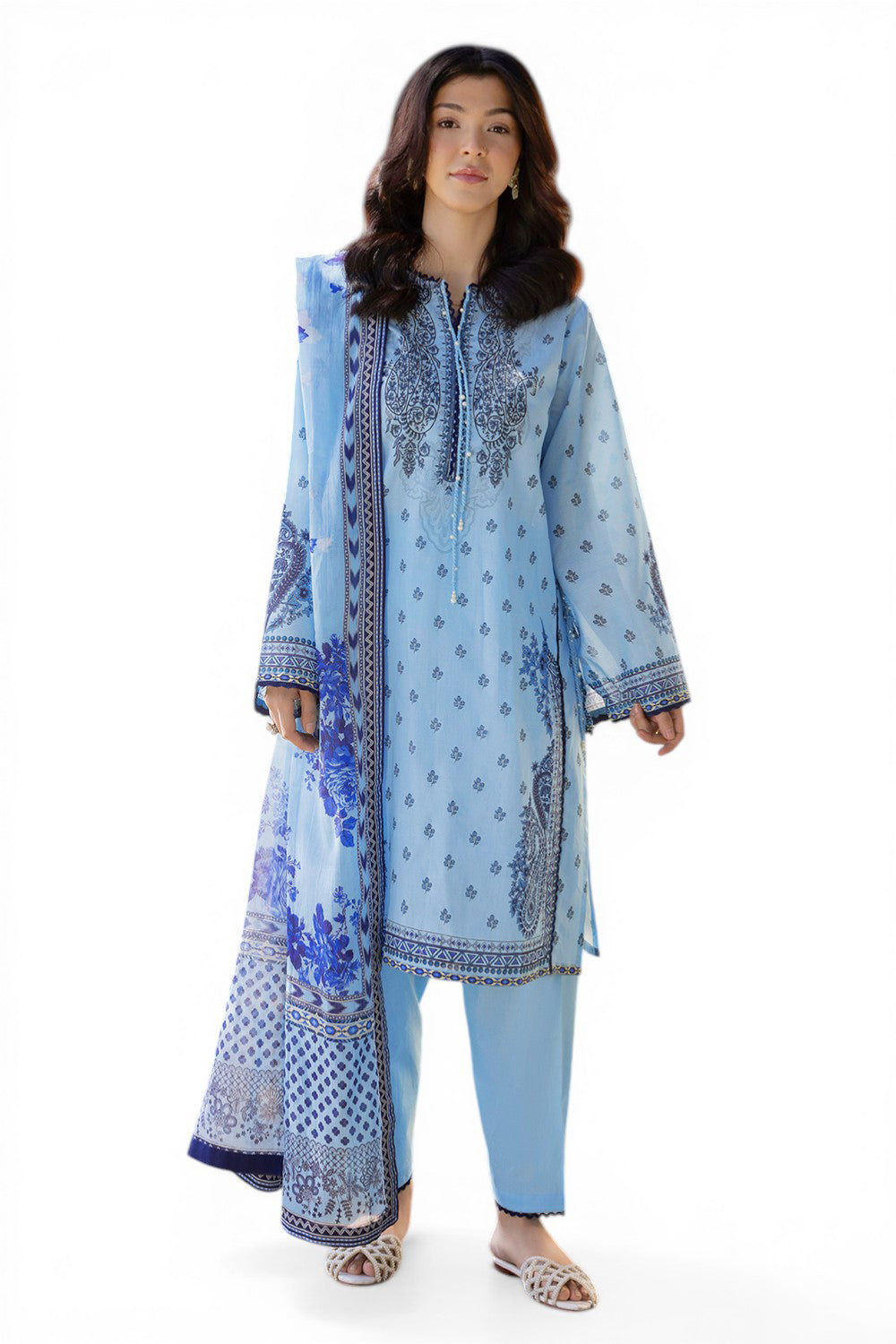 3 Piece Printed Lawn Suit