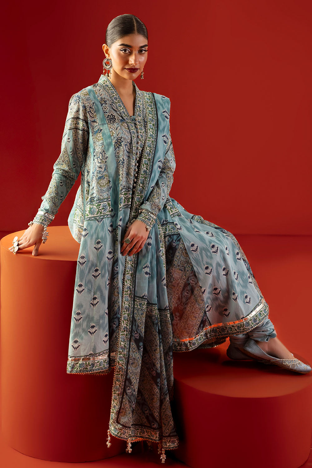 3 Piece Printed Lawn Suit with Dupatta