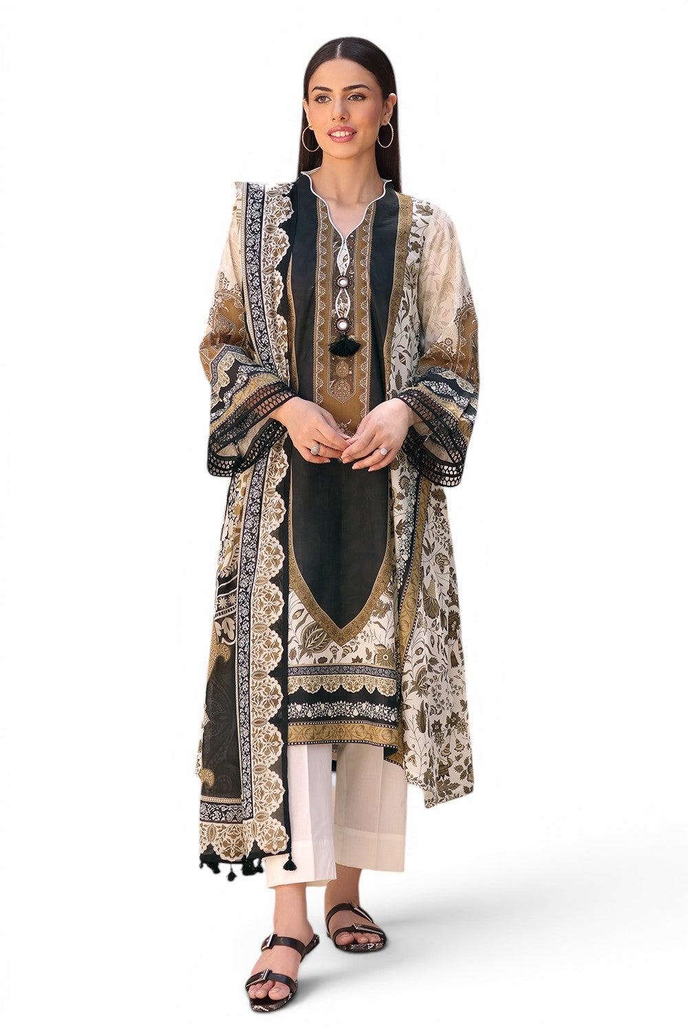 3 Piece Printed Lawn Suit