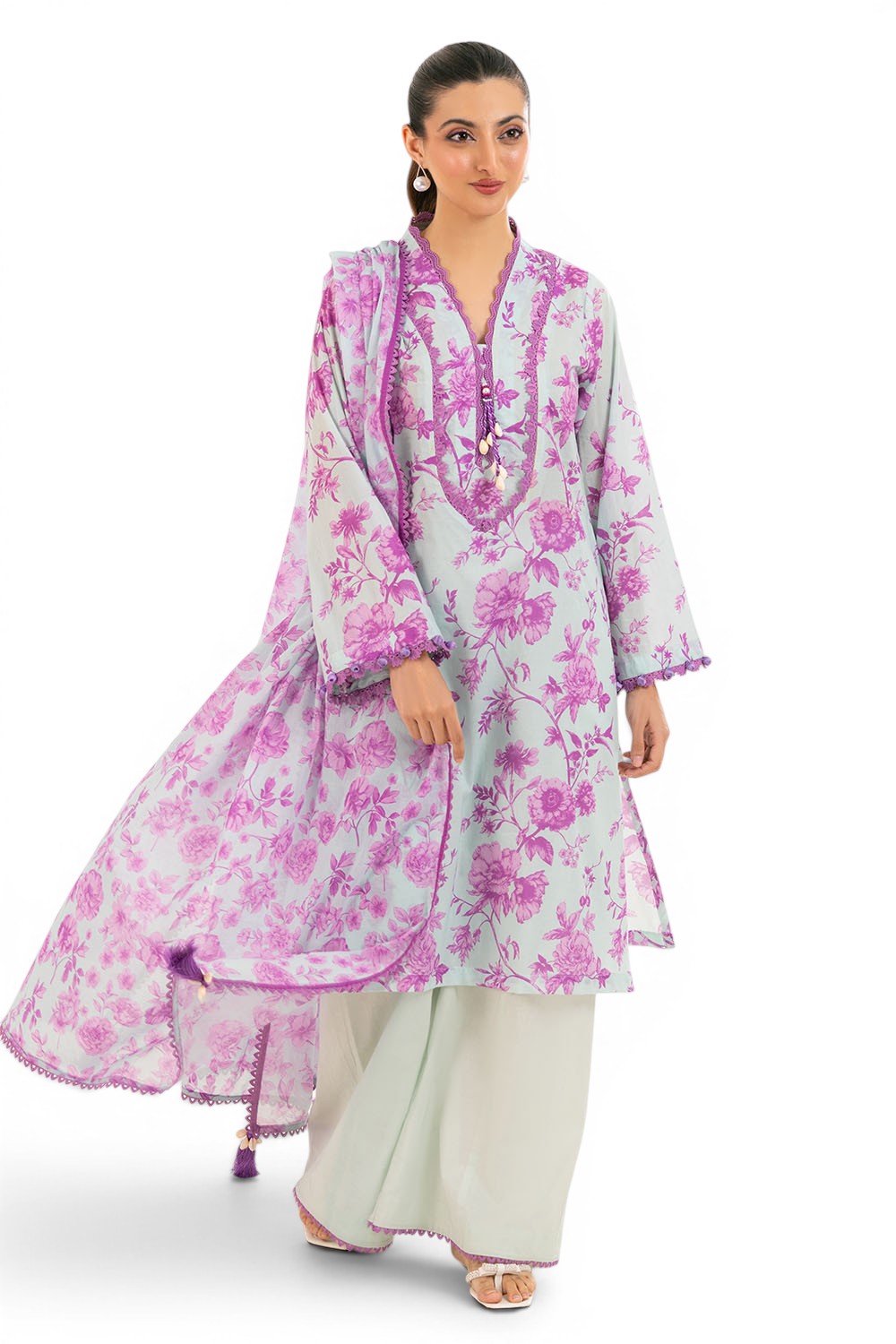 3 Piece Printed Lawn Suit