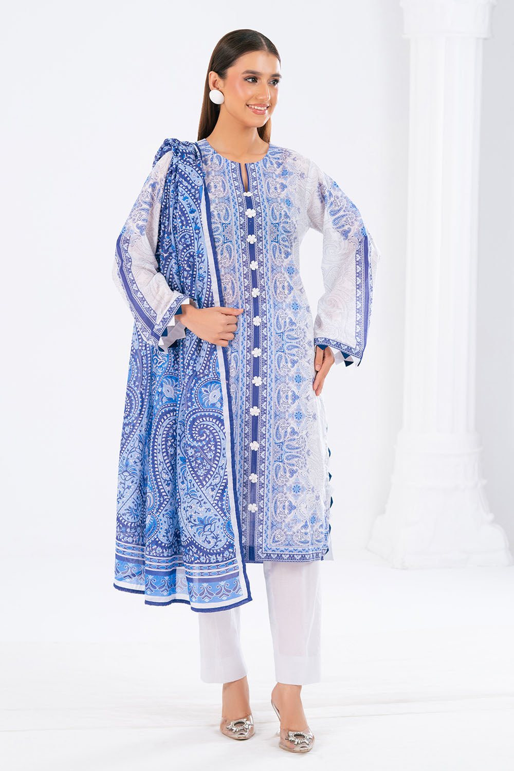 3 Piece Printed Lawn Suit