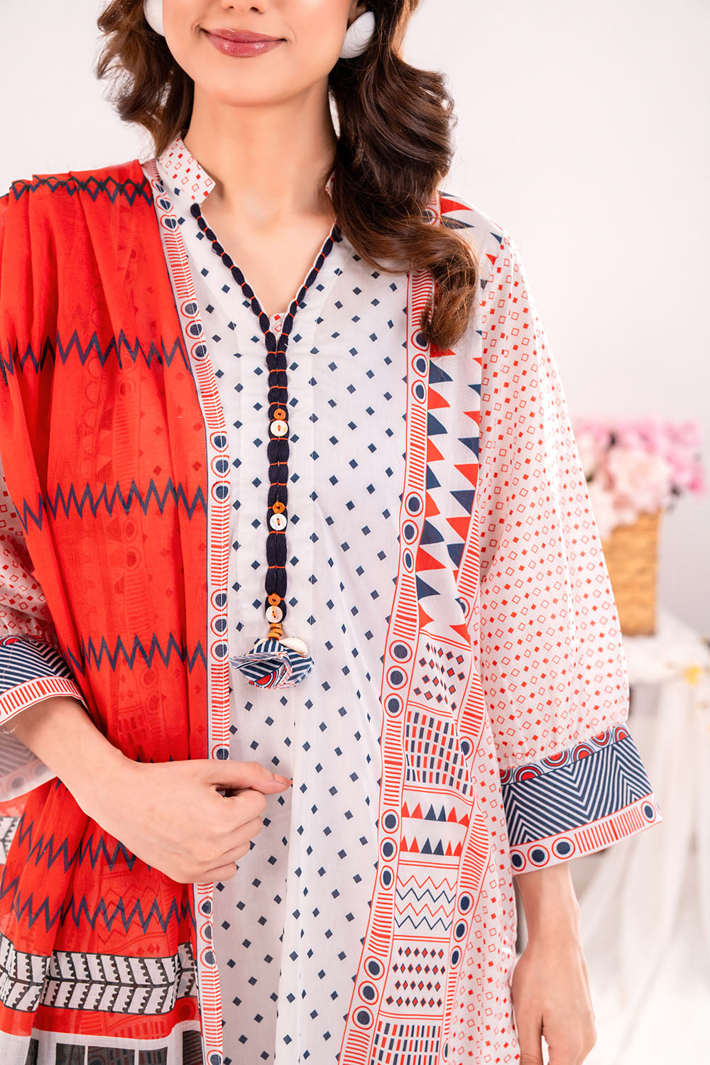 3 Piece Printed Lawn Suit with Dupatta