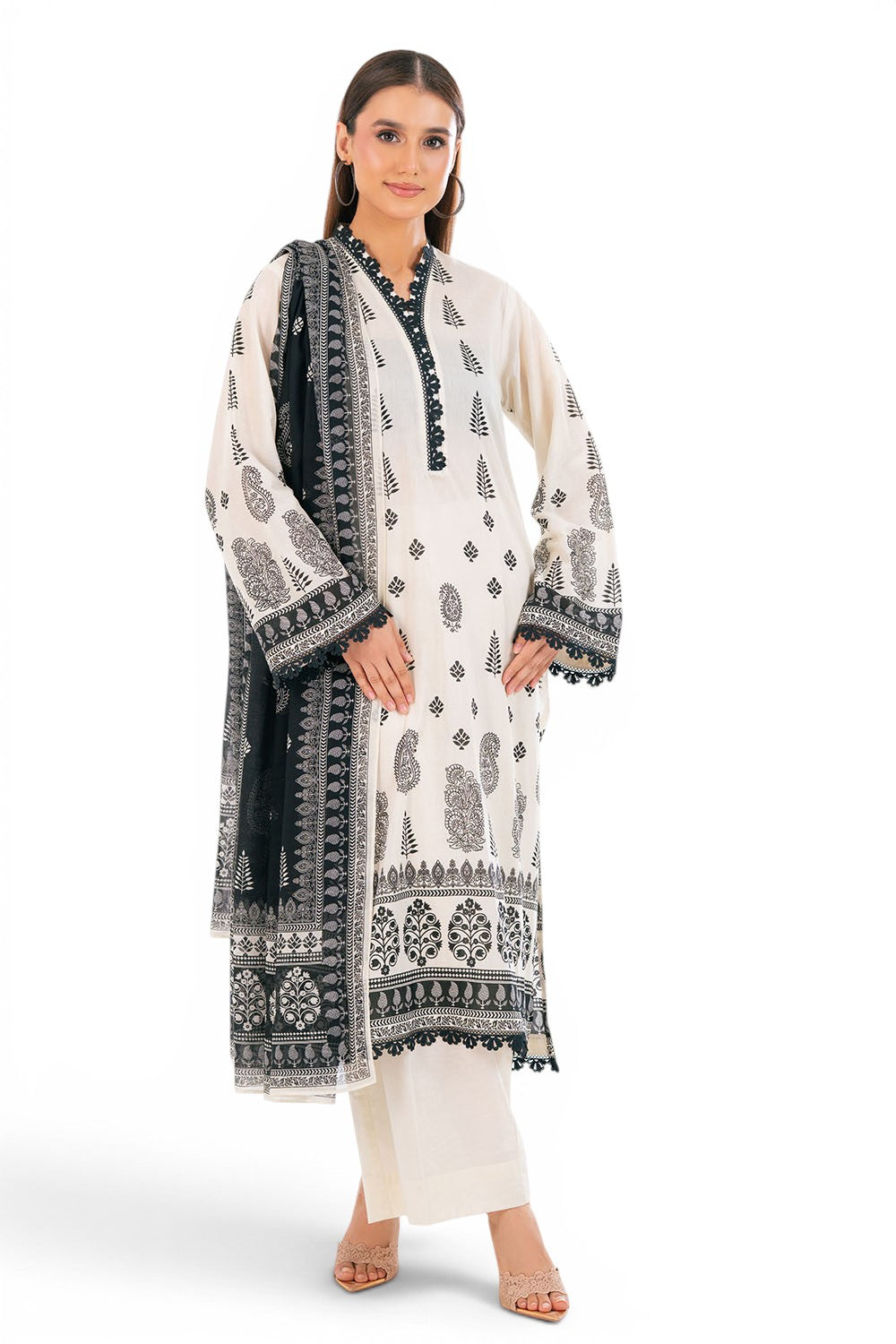 3 Piece Printed Lawn Suit