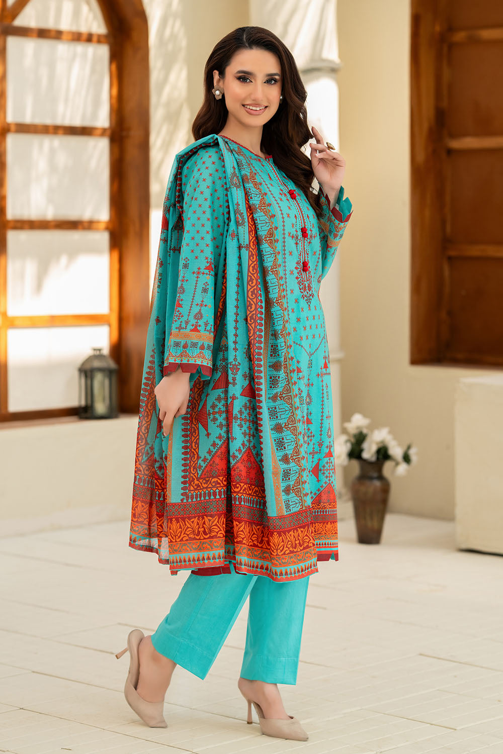 3 Piece Printed Lawn Suit