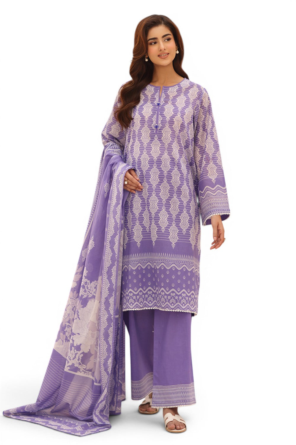 3 Piece Printed Lawn Suit