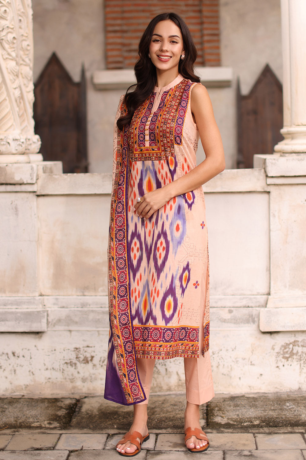 3 Piece Printed Lawn Suit with Printed Lawn Dupatta