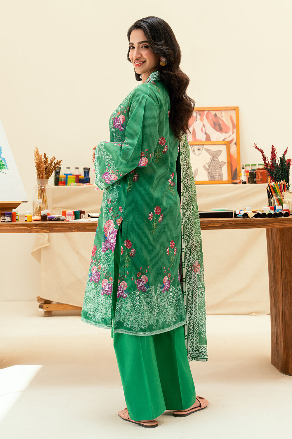 3 Piece Printed Lawn Suit - W-FB-SP1-26-455575