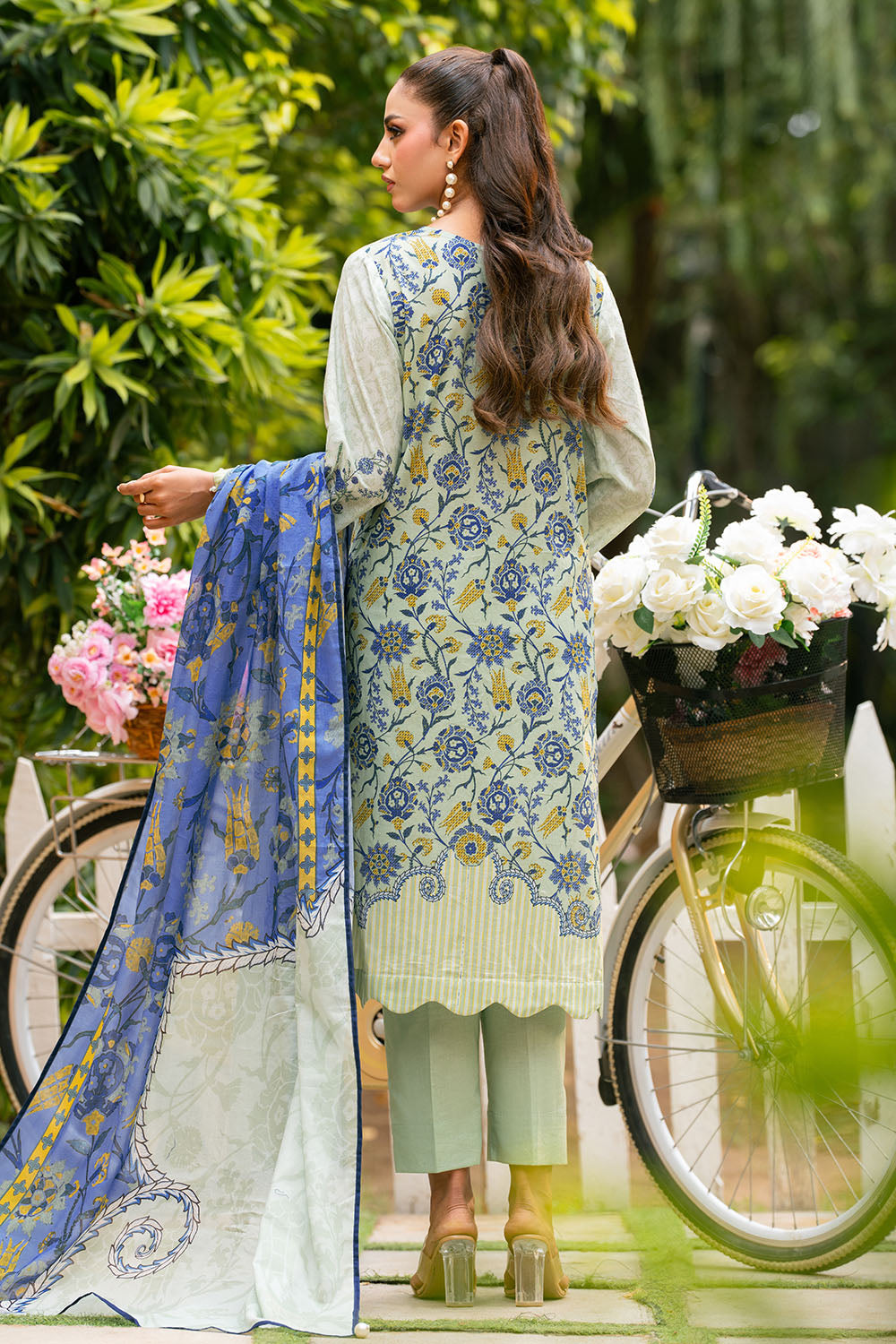 3 Piece Printed Lawn Suit with Printed Lawn Dupatta