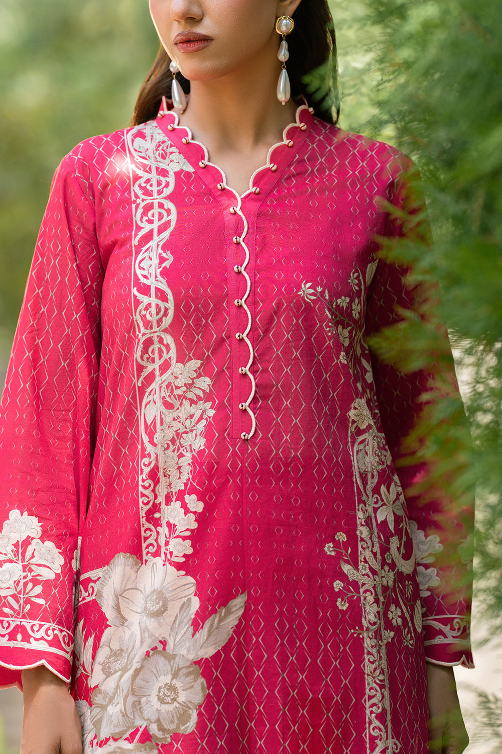 3 Piece Printed Lawn Suit with Printed Lawn Dupatta