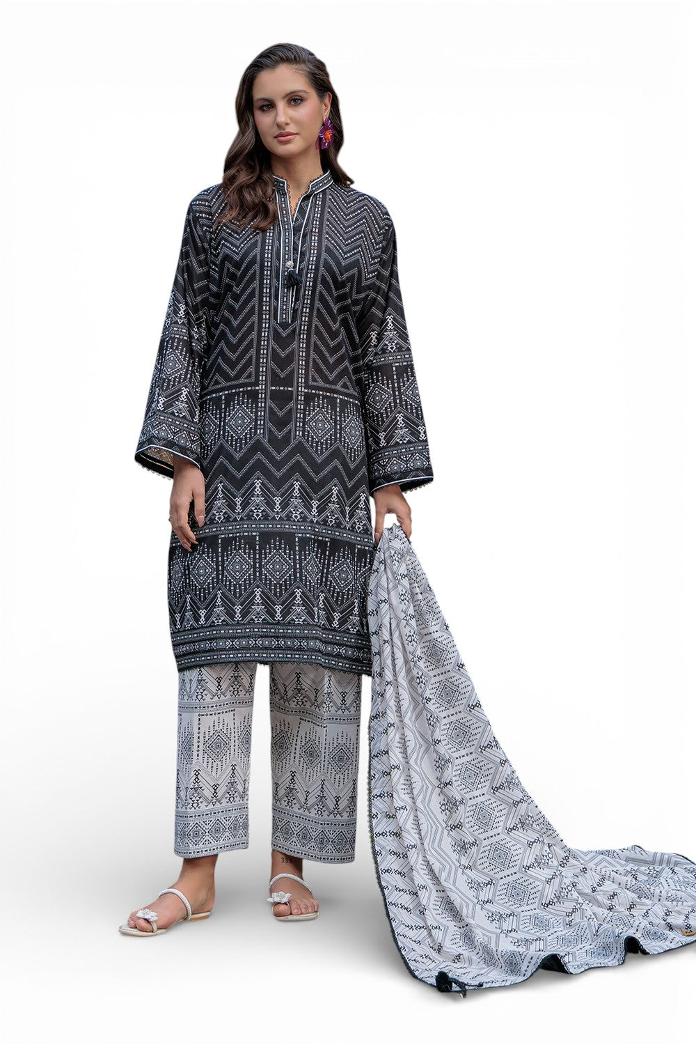 3 Piece Printed Lawn Suit