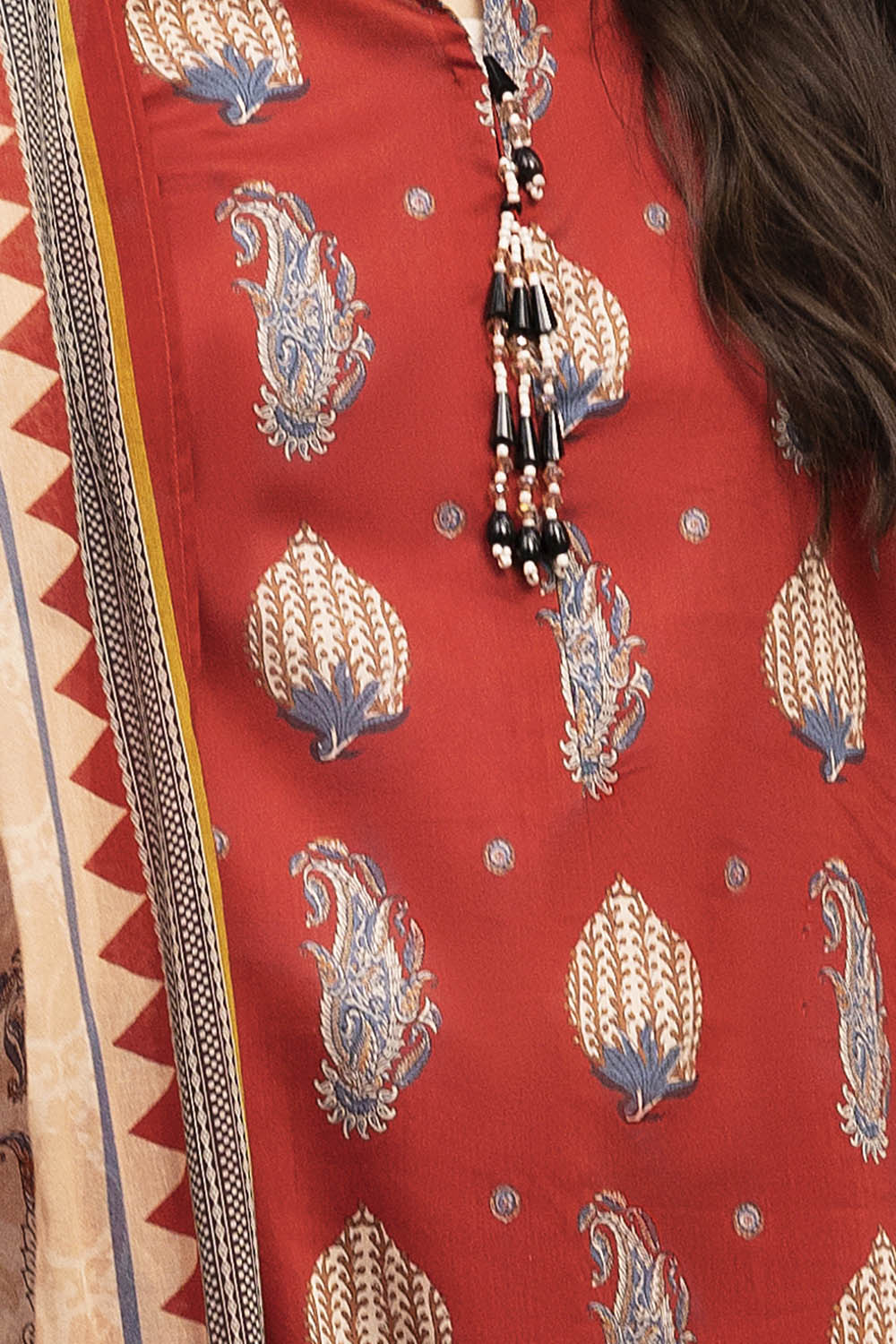 3 Piece Printed Lawn Suit with Dupatta
