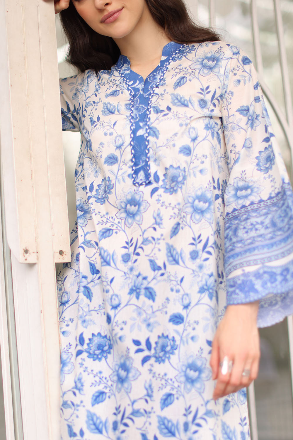 2 Piece Printed Lawn Suit with Printed Trouser