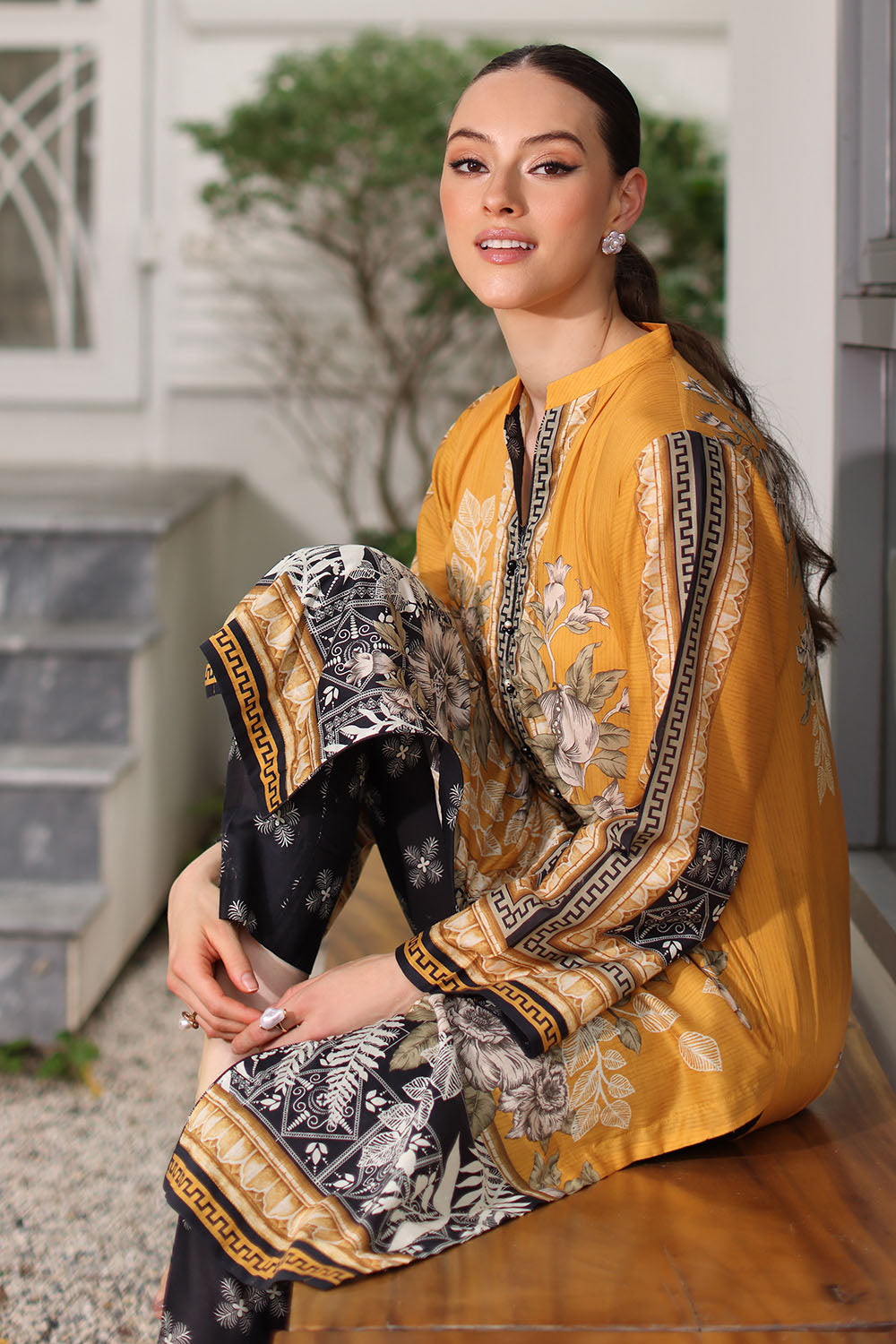 2 Piece Printed Lawn Suit with Printed Trouser