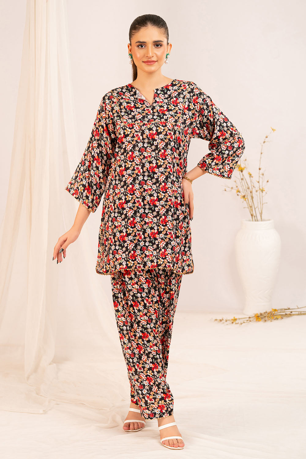 1 Piece Printed Linen Shirt
