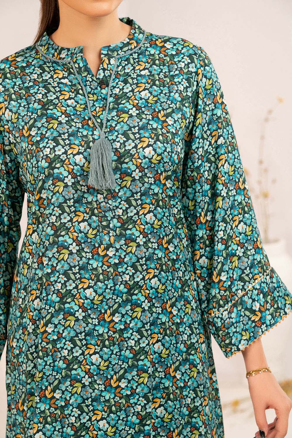 1 Piece Printed Linen Shirt
