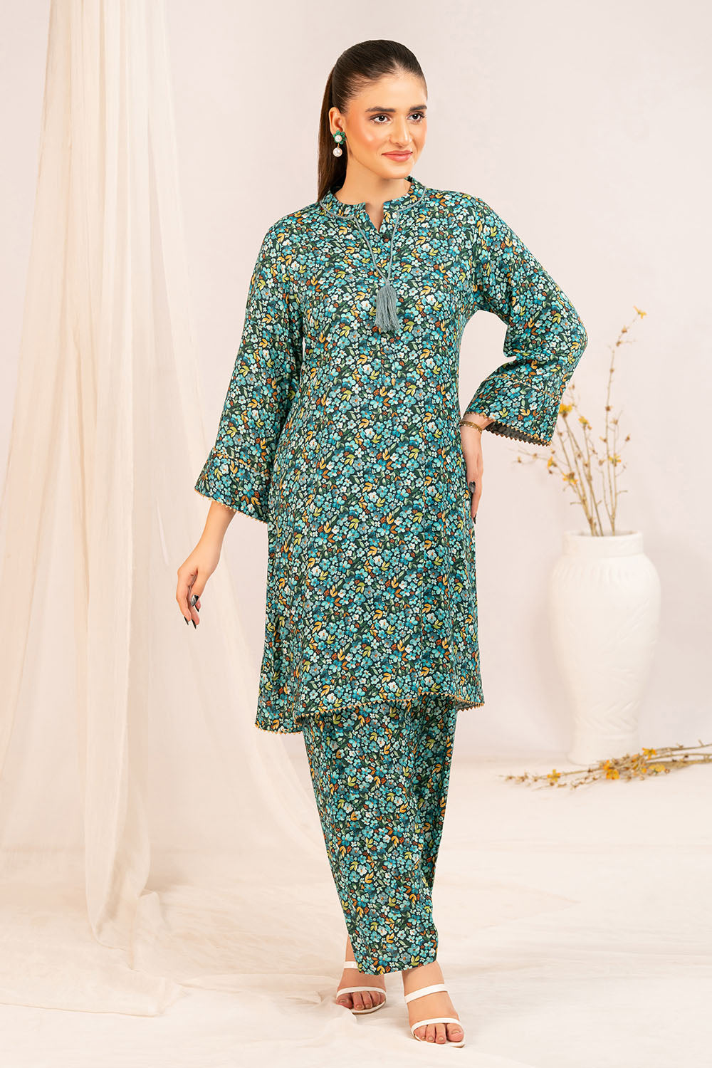 1 Piece Printed Linen Shirt