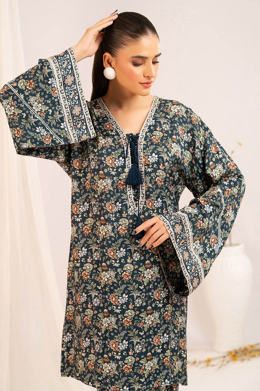 1 Piece Printed Linen Shirt