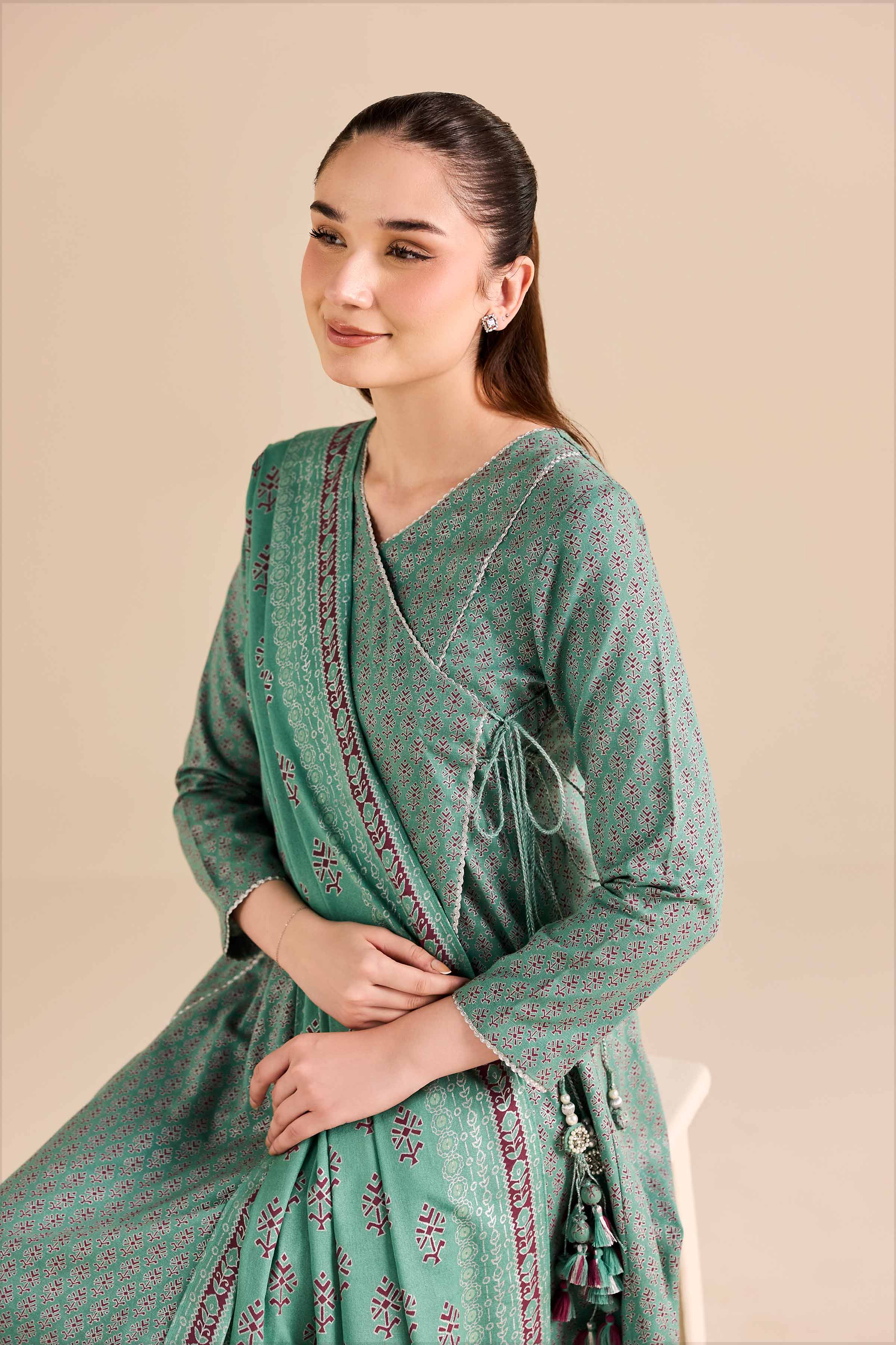 3 Piece - Printed Suit - PW25-494