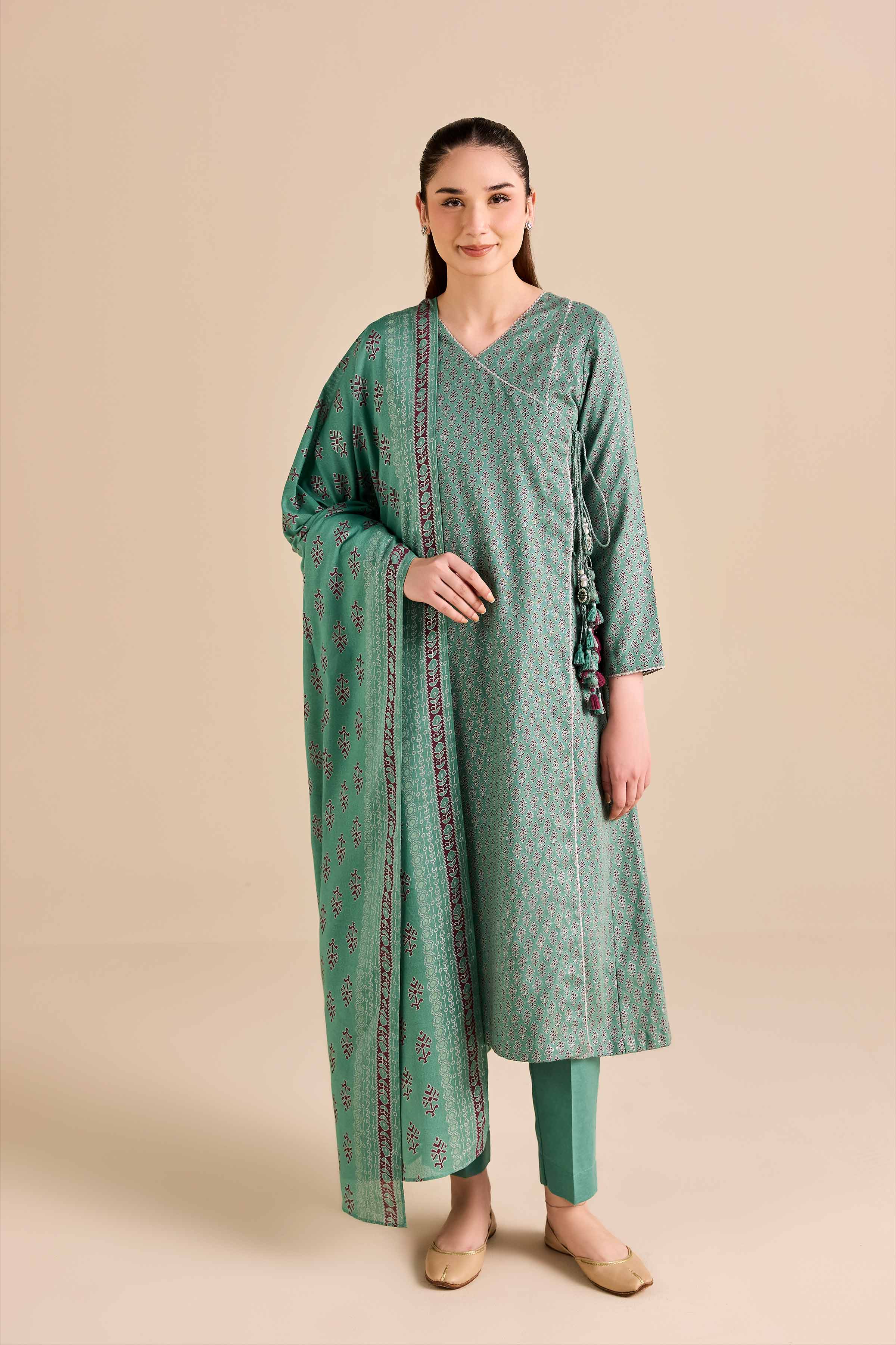 3 Piece - Printed Suit - PW25-494