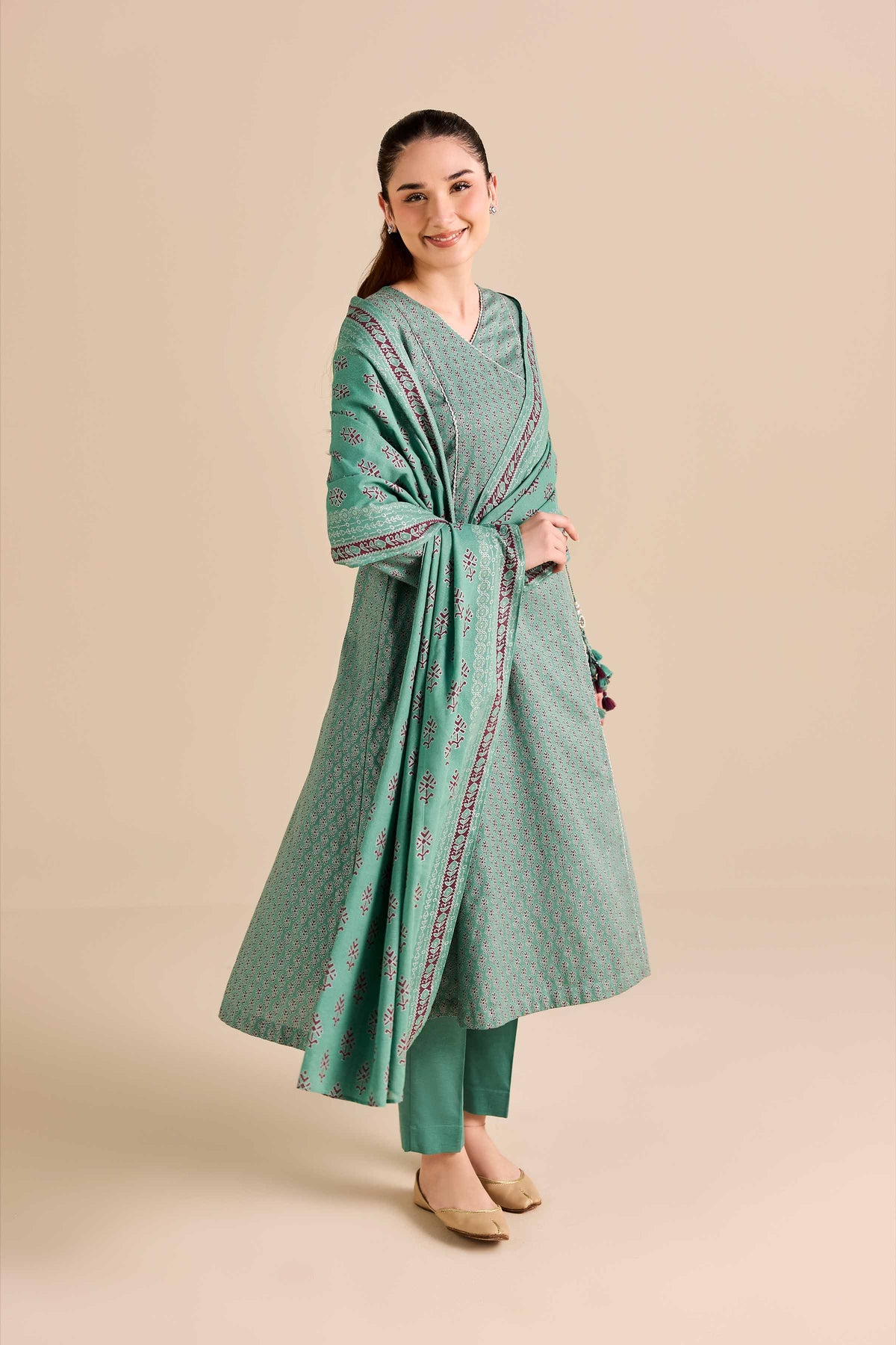 3 Piece - Printed Suit - PW25-494