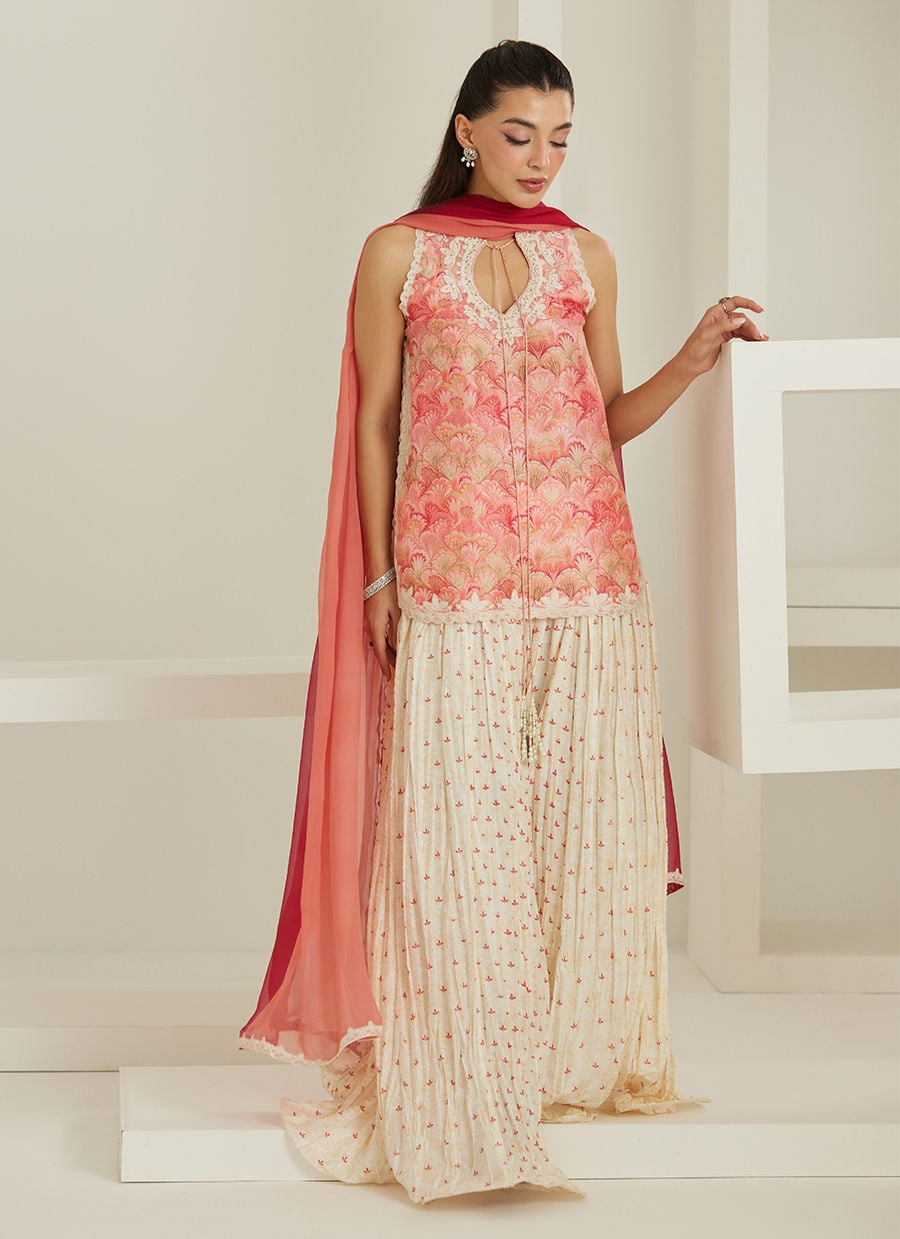 Selma Short Shirt Dupatta with Pants