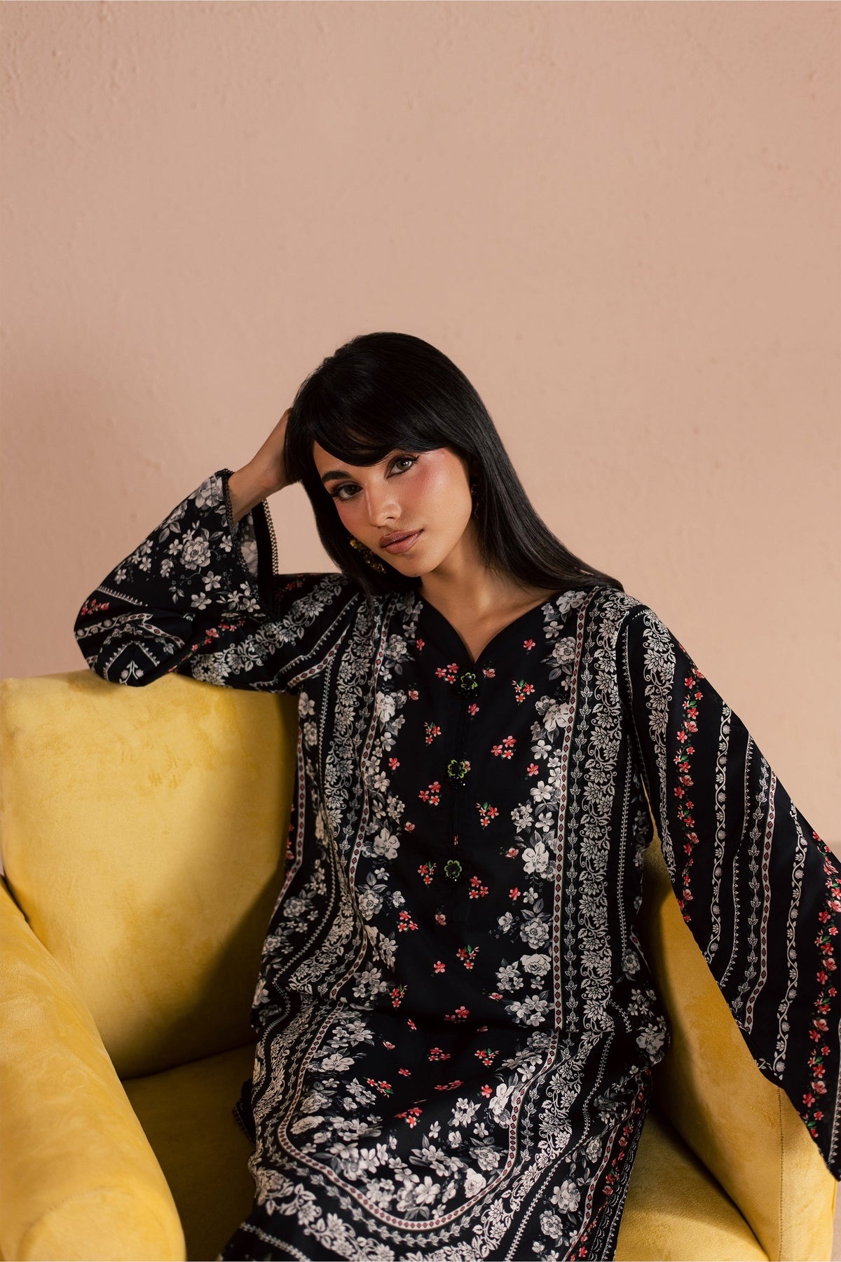 Raegan 2Pc - Printed Lawn Dress