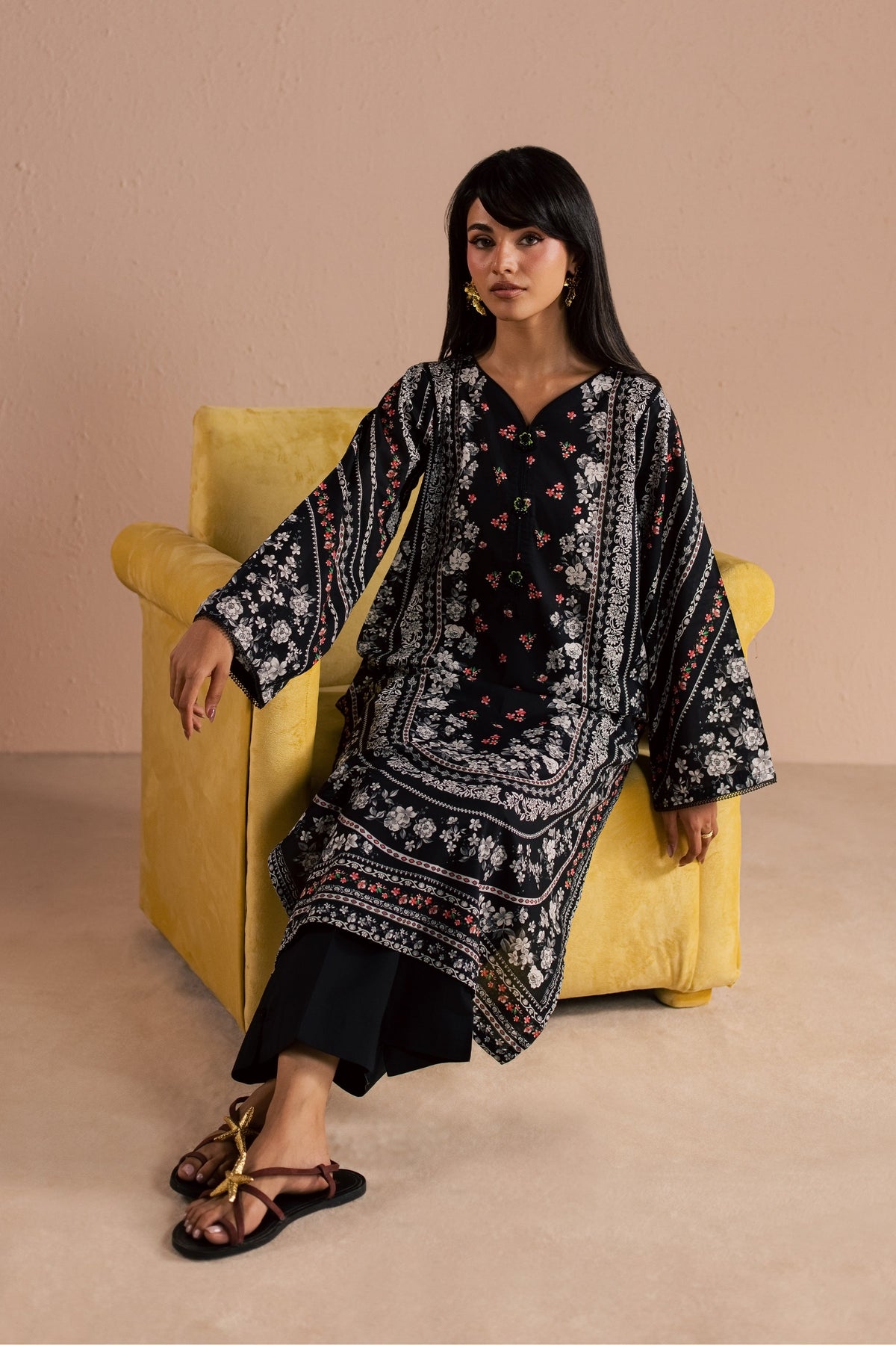 Raegan 2Pc - Printed Lawn Dress