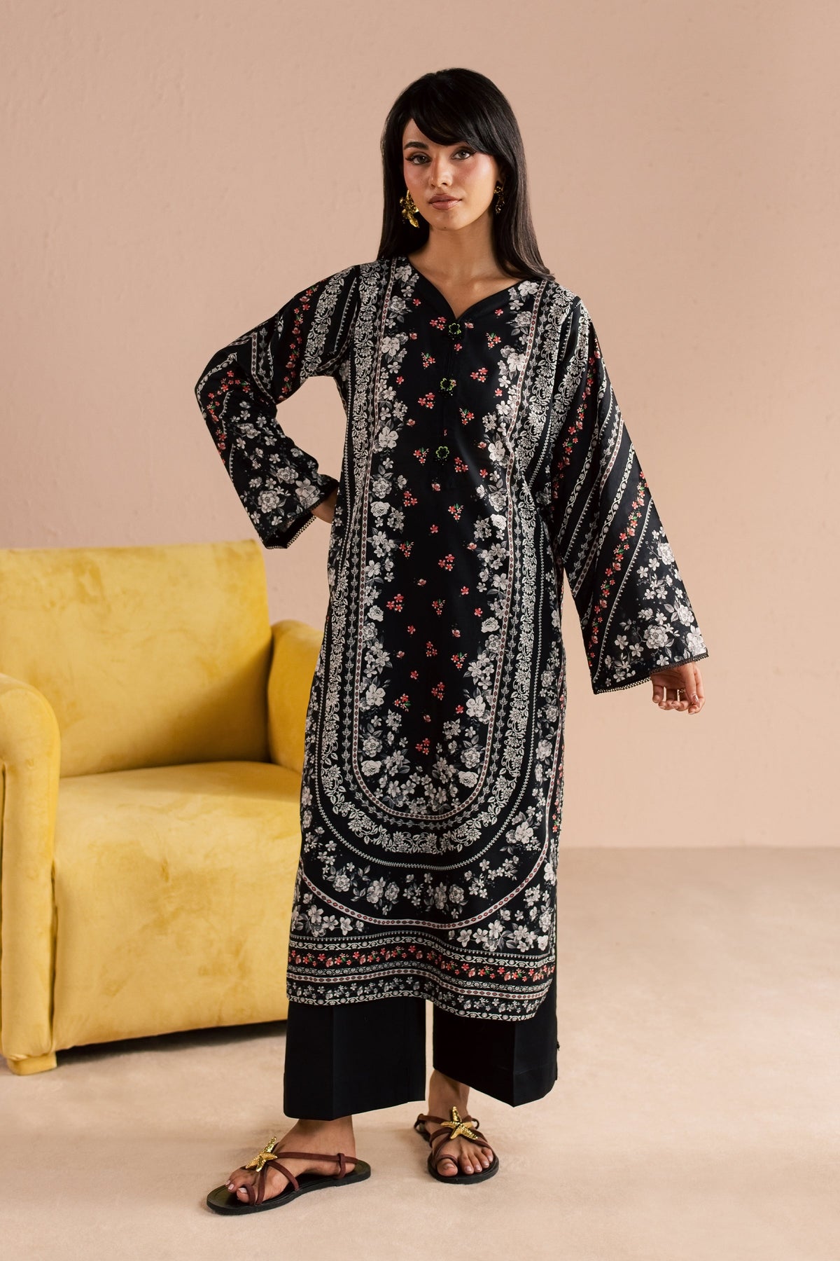 Raegan 2Pc - Printed Lawn Dress