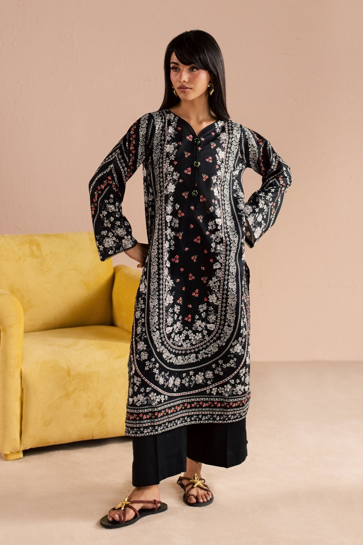 Raegan 2Pc - Printed Lawn Dress