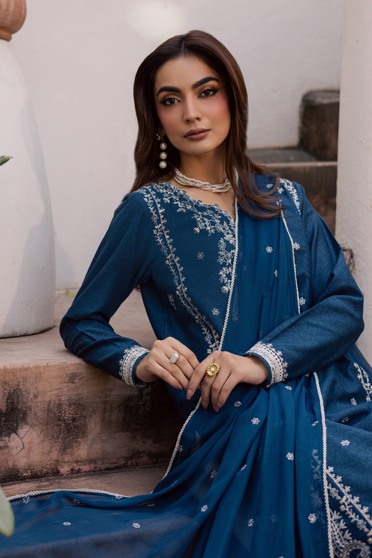 Raham 3Pc - Embroidered Festive Pret