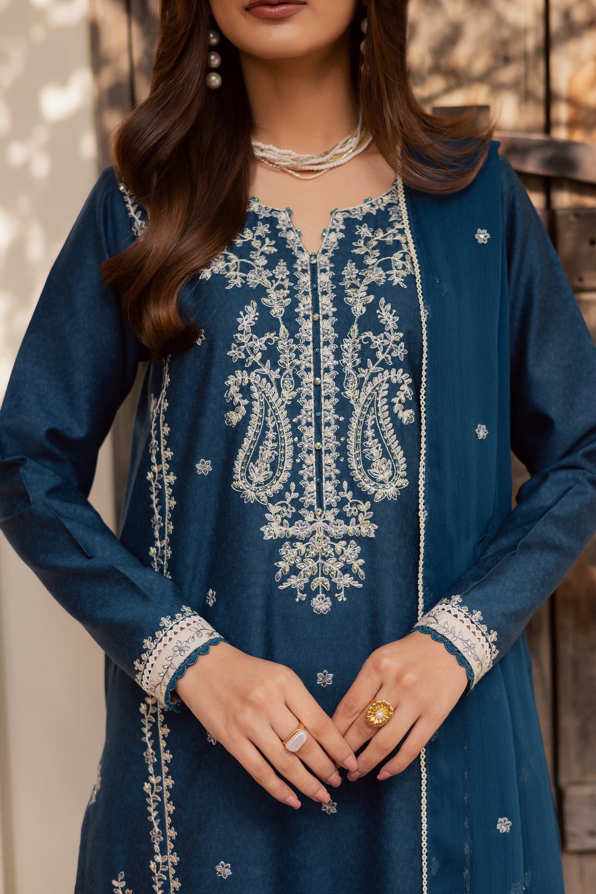 Raham 3Pc - Embroidered Festive Pret